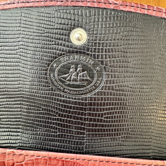 Brahmin Leather Croc Embossed Wallet - Picture 5 of 6